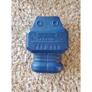 BarkBox Robot Dog Toy – Small – Blue – Durable Hard Chew Toy